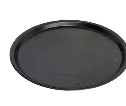 PLATO RIGIDO NEGRO PARA PASTEL REDONDO 28 CM 50 PZ