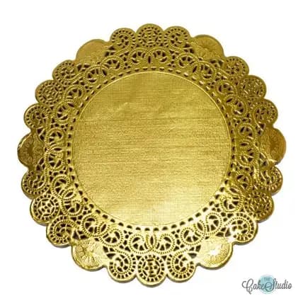 BLONDA PAPEL REDONDA DORADA Ø30cm 100pz