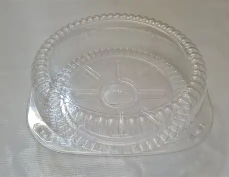 BISAGRA DE PS/T, 25X25X6 CM, PARA PASTEL O ROSCA. 180 PZAS.