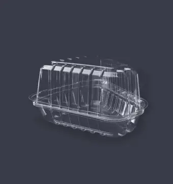 BASE Y DOMO ALTO DE PS/T, 15X14X7 CM, PARA REBANADA DE PASTEL. 250 JGOS.